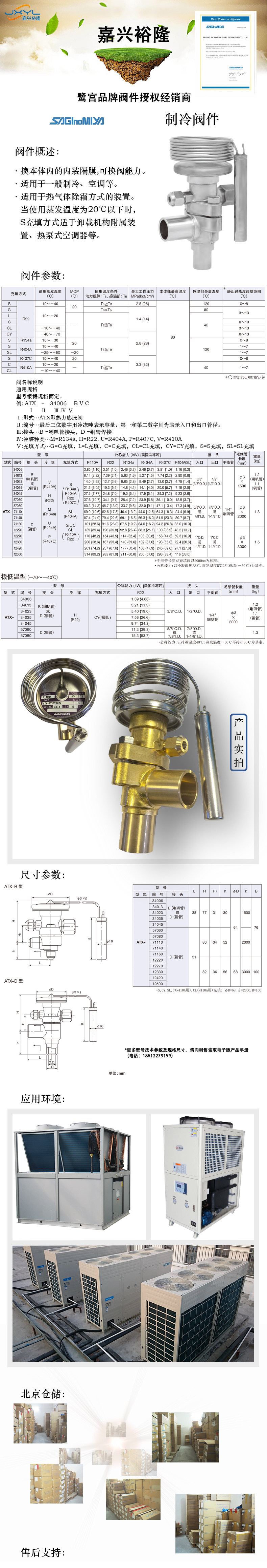 熱力膨脹閥ATX-12220DUS